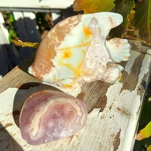 Pink Amethyst Flower Agate Bundle